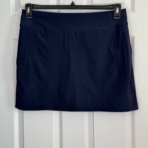 Athleta Navy Tennis Pickleball Athletic Skirt Shorts Size 14 Athleisure Outdoor